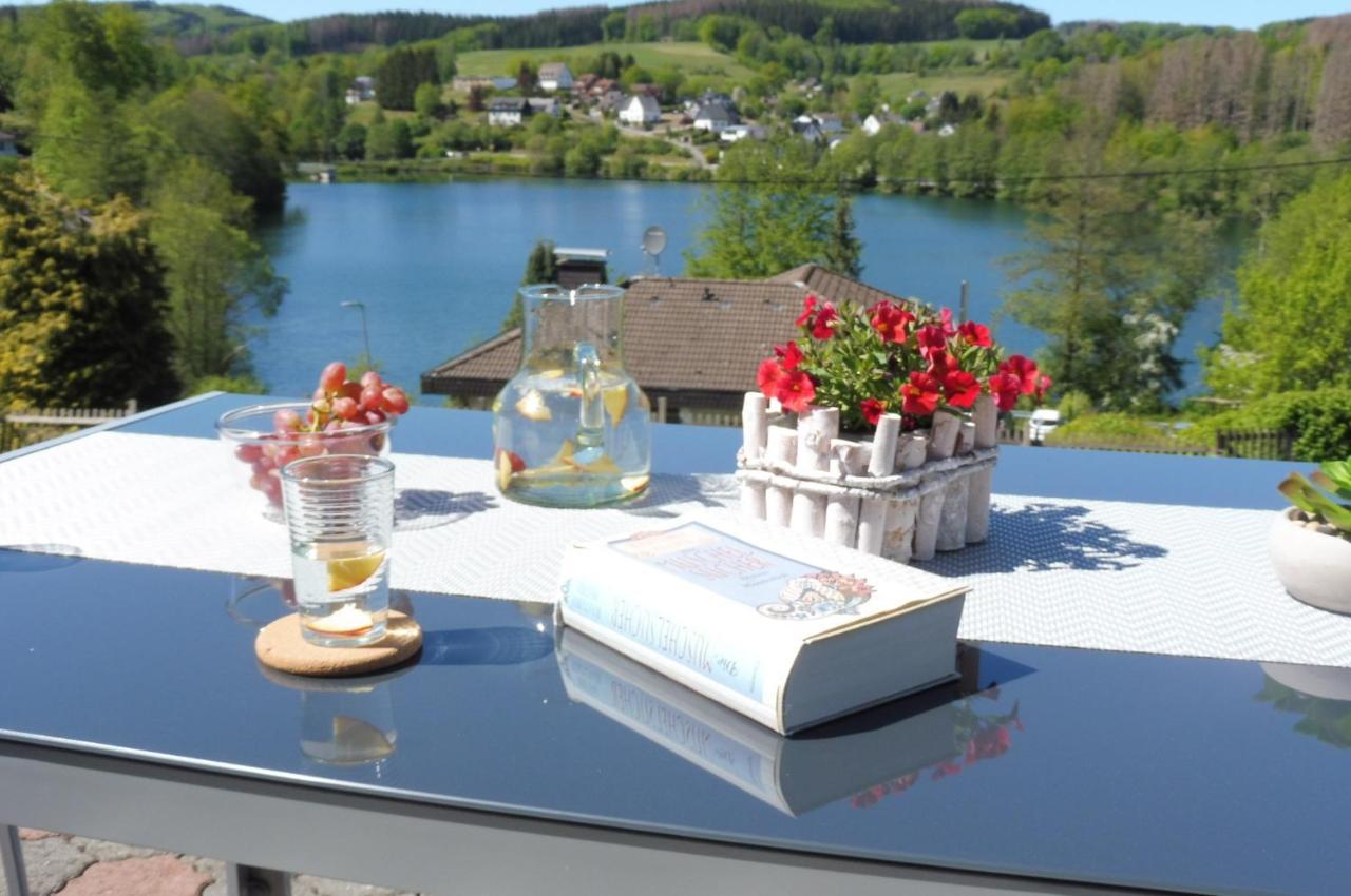 Exklusive Ferienwohnung 'Agger-Blick' Mit Grosser Seeblick-Terrasse & Sauna Gummersbach Exterior foto