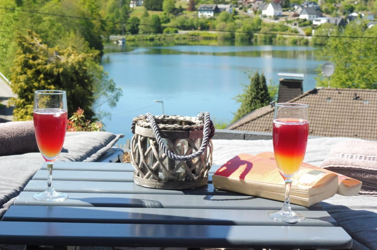 Exklusive Ferienwohnung 'Agger-Blick' Mit Grosser Seeblick-Terrasse & Sauna Gummersbach Exterior foto